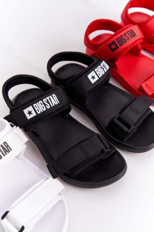 Sandálias estilo esportivo Big Star HH274A024 cor preta