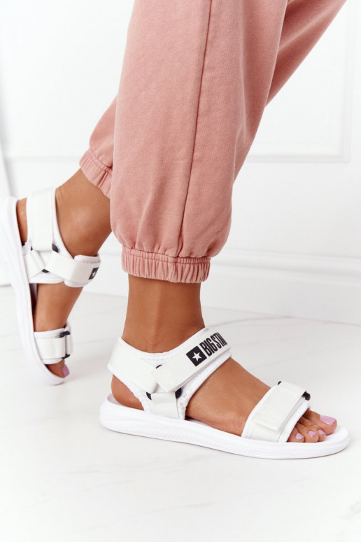Sandálias estilo esportivo Big Star HH274A026 cor branca Sandálias estilo esportivo Big Star HH274A026 cor branca