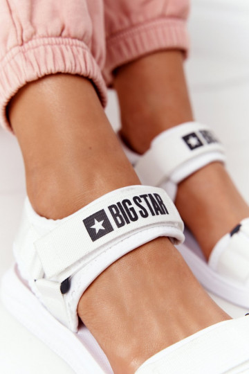 Sandálias estilo esportivo Big Star HH274A026 cor branca 2