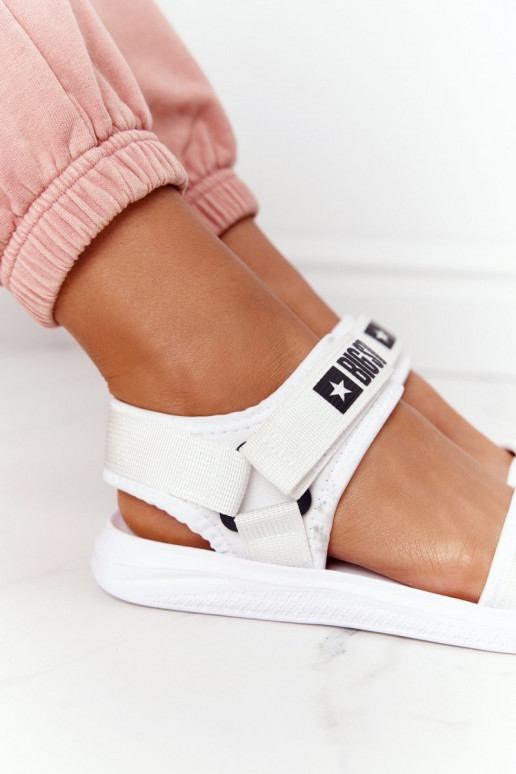 Sandálias estilo esportivo Big Star HH274A026 cor branca Sandálias estilo esportivo Big Star HH274A026 cor branca