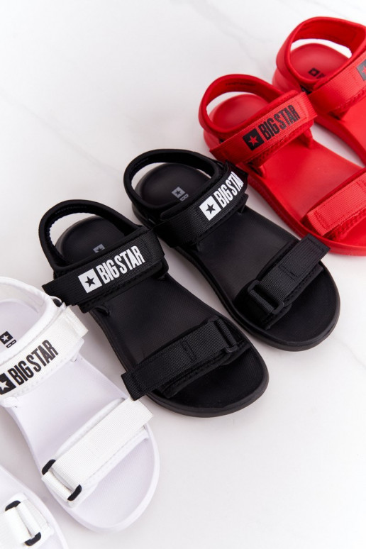 Sandálias estilo esportivo Big Star HH274A026 cor branca Sandálias estilo esportivo Big Star HH274A026 cor branca