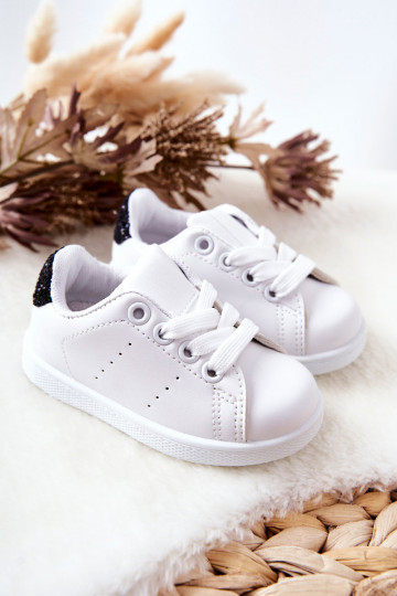 Tênis Infantil Branco-preto Brilhante 2