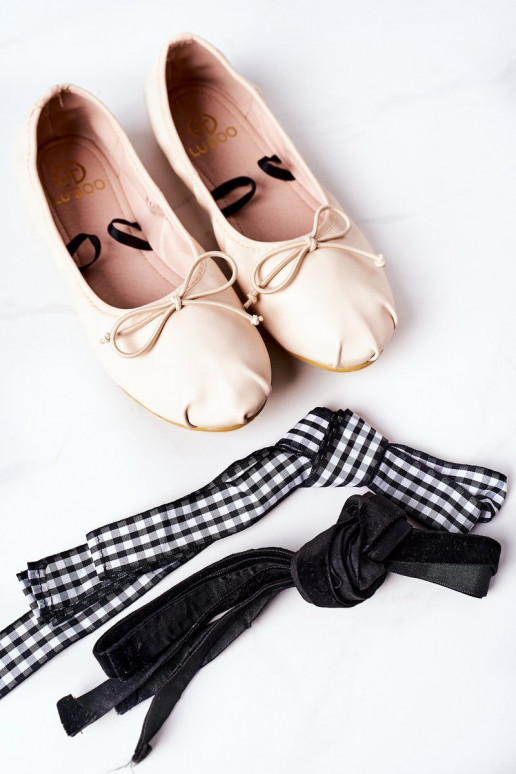 sapatilhas com fitas Lu Boo Nude sapatilhas com fitas Lu Boo Nude