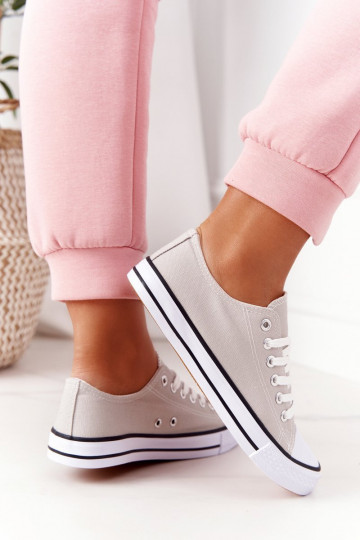 Sapatos casuais de modelo clássico na cor cinza 2