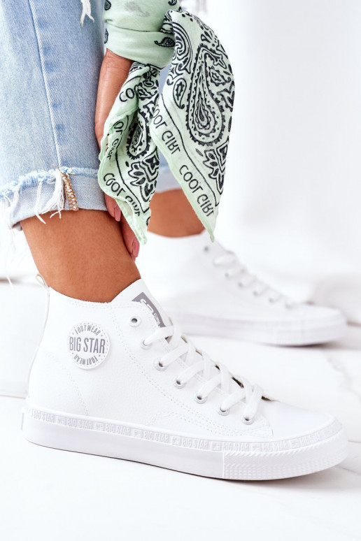 sapatos de lazer com sola Big Star GG274016 cor branca