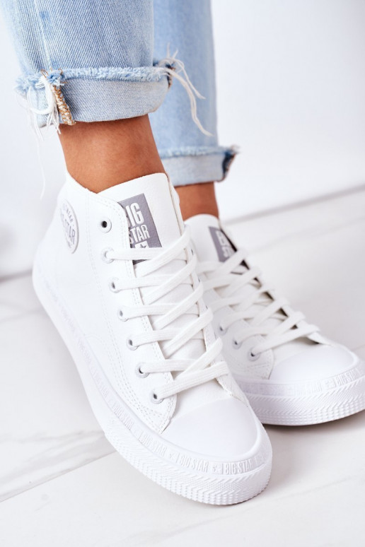 sapatos de lazer com sola Big Star GG274016 cor branca