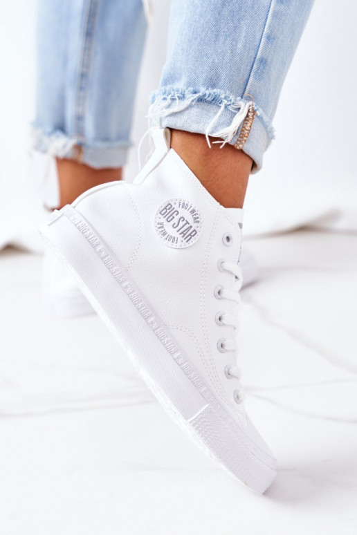 sapatos de lazer com sola Big Star GG274016 cor branca