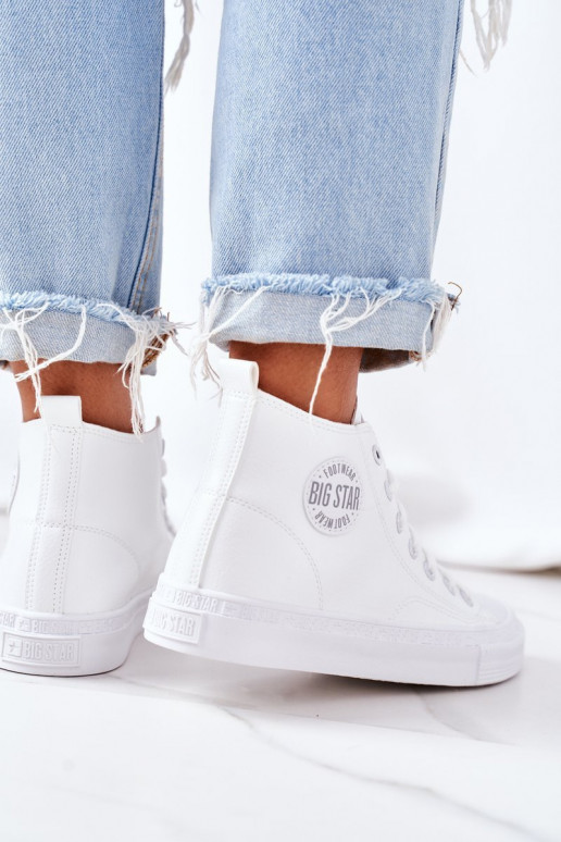 sapatos de lazer com sola Big Star GG274016 cor branca