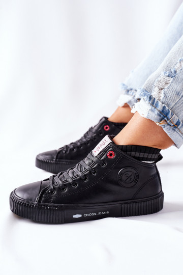 Sapatos de lazer Cross Jeans cor preta II2R4021