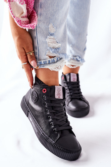 Sapatos de lazer Cross Jeans cor preta II2R4021 2