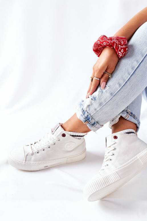 Sapatos de lazer Cross Jeans cor branca II2R4022 Sapatos de lazer Cross Jeans cor branca II2R4022