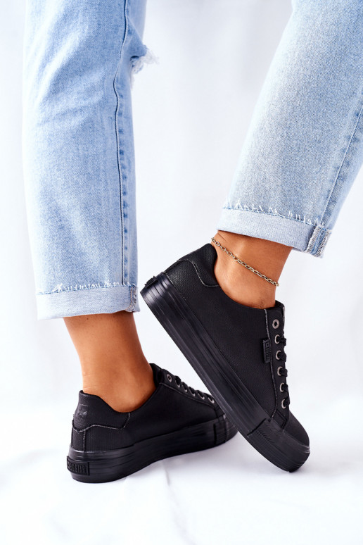 Sapatos femininos com plataforma BIG STAR II274345 preto Sapatos femininos com plataforma BIG STAR II274345 preto