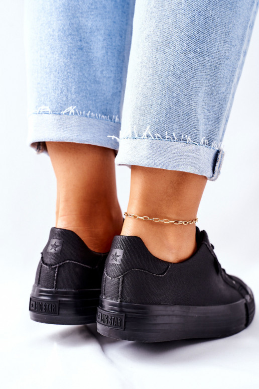 Sapatos femininos com plataforma BIG STAR II274345 preto Sapatos femininos com plataforma BIG STAR II274345 preto