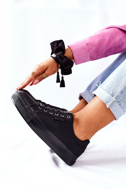 Sapatos femininos com plataforma BIG STAR II274345 preto Sapatos femininos com plataforma BIG STAR II274345 preto