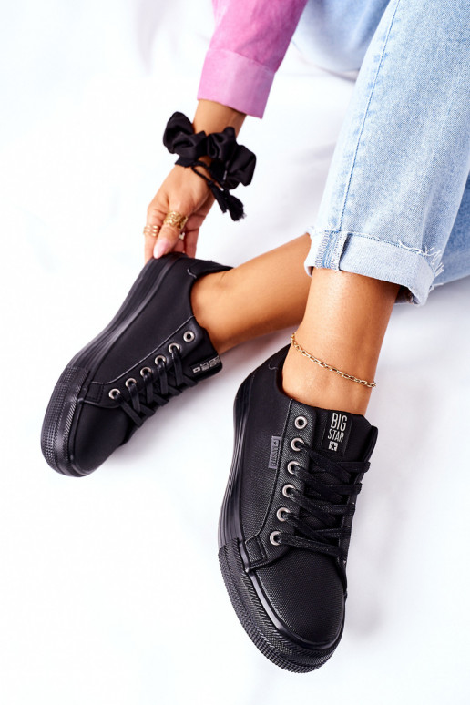 Sapatos femininos com plataforma BIG STAR II274345 preto Sapatos femininos com plataforma BIG STAR II274345 preto