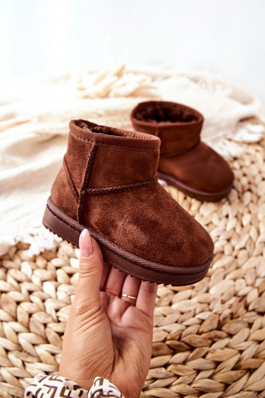 Botas quentes de inverno infantil na cor marrom Gooby Botas quentes de inverno infantil na cor marrom Gooby