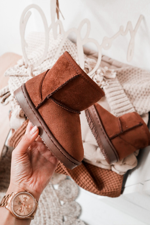 Botas quentes de inverno infantil na cor marrom Gooby