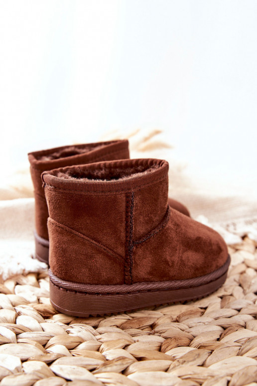 Botas quentes de inverno infantil na cor marrom Gooby Botas quentes de inverno infantil na cor marrom Gooby