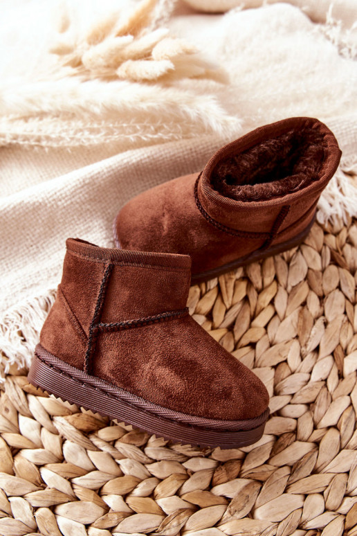 Botas quentes de inverno infantil na cor marrom Gooby Botas quentes de inverno infantil na cor marrom Gooby