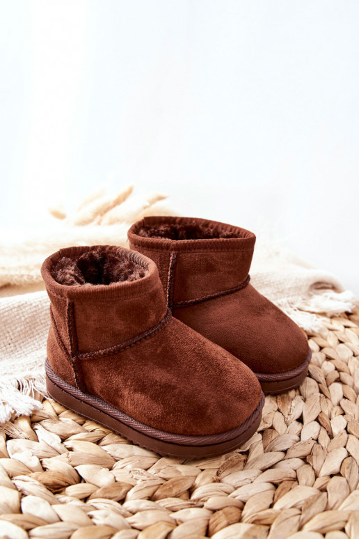 Botas quentes de inverno infantil na cor marrom Gooby