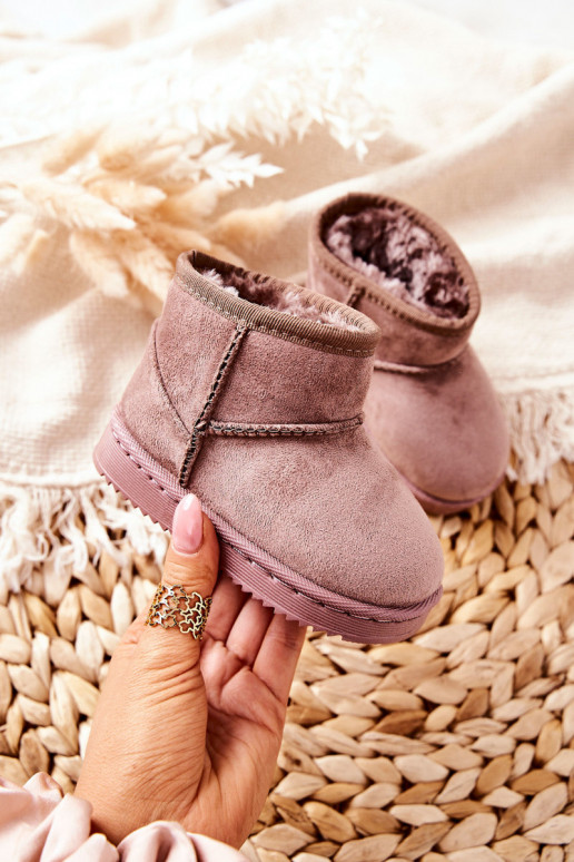 Botas quentes de inverno para crianças Ciemny marfim Gooby