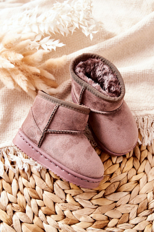 Botas quentes de inverno para crianças Ciemny marfim Gooby