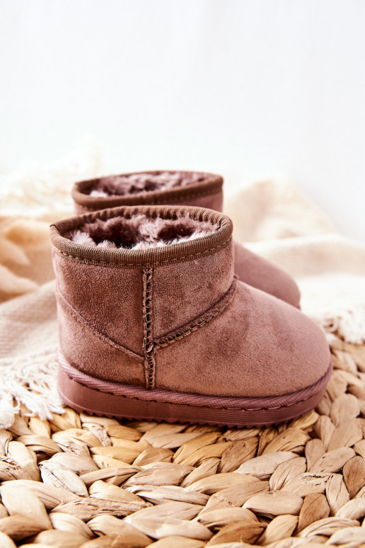 Botas quentes de inverno para crianças Ciemny marfim Gooby