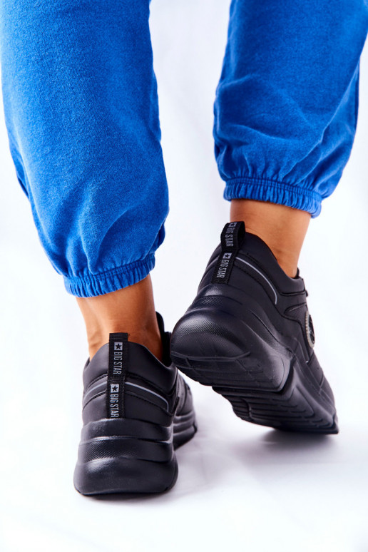 Calçado estilo esportivo com plataforma Big Star II274313 cor preta Calçado estilo esportivo com plataforma Big Star II274313 cor preta