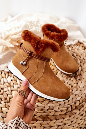 Botas de neve infantis Big Star BB374058BS castanho