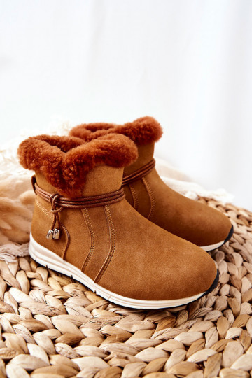 Botas de neve infantis Big Star BB374058BS castanho 2
