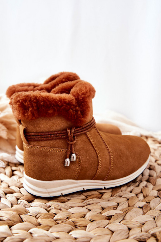 Botas de neve infantis Big Star BB374058BS castanho