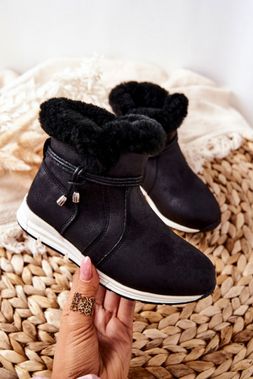 Botas de neve infantis Big Star BB374056BS pretas