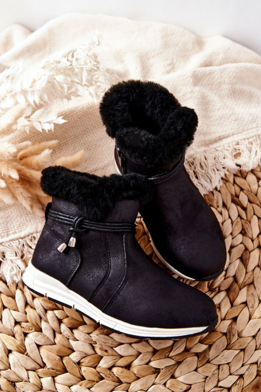 Botas de neve infantis Big Star BB374056BS pretas