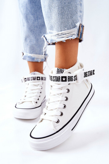 sapatos de lazer aquecidos Big Star GG274027 cor branca