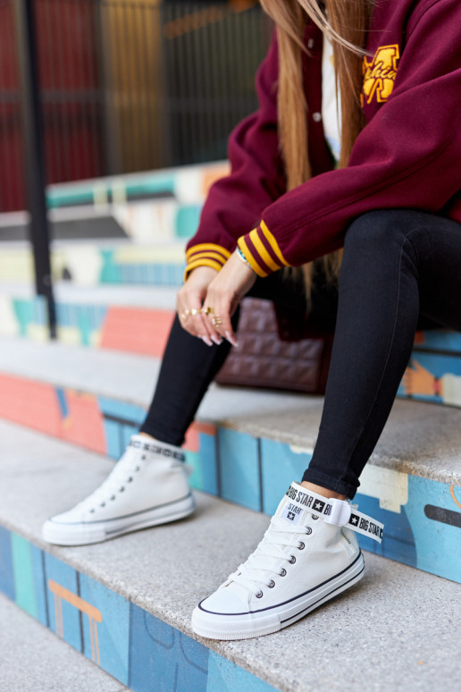 sapatos de lazer aquecidos Big Star GG274027 cor branca