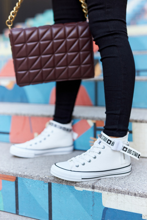 sapatos de lazer aquecidos Big Star GG274027 cor branca