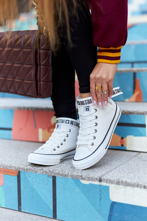 sapatos de lazer aquecidos Big Star GG274027 cor branca