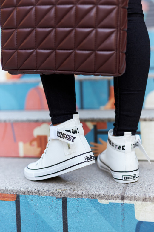 sapatos de lazer aquecidos Big Star GG274027 cor branca