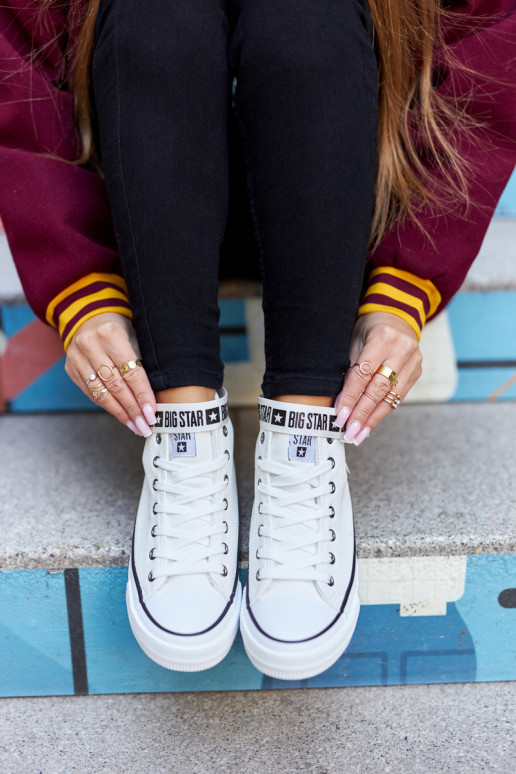 sapatos de lazer aquecidos Big Star GG274027 cor branca