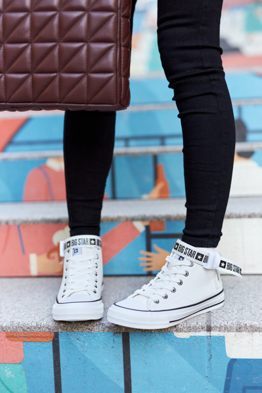 sapatos de lazer aquecidos Big Star GG274027 cor branca