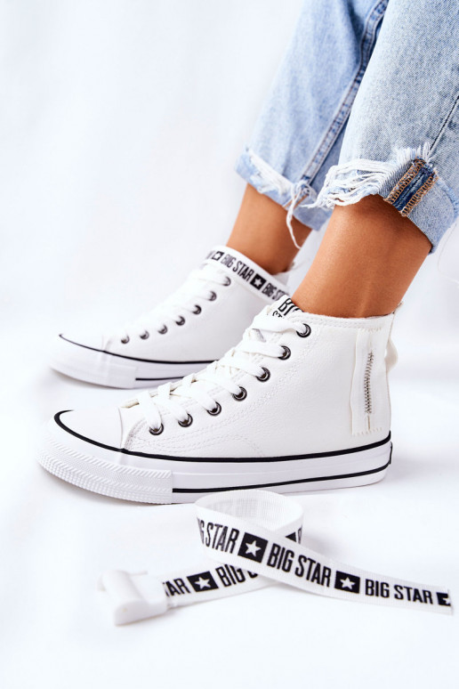sapatos de lazer aquecidos Big Star GG274027 cor branca