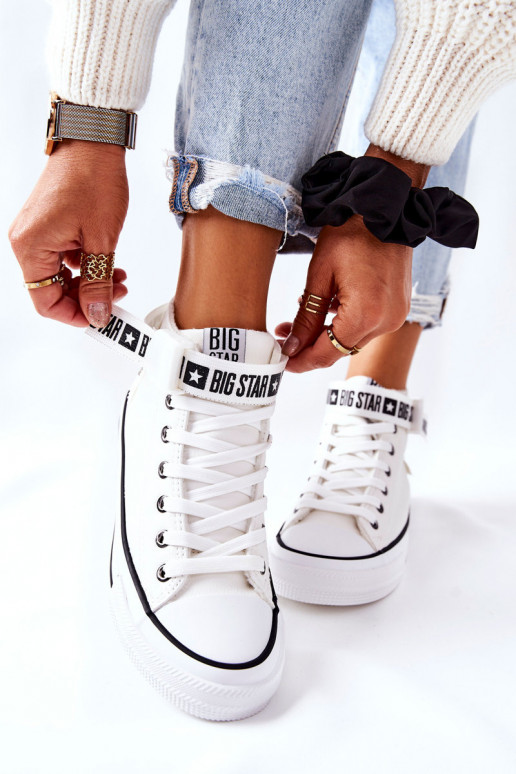 sapatos de lazer aquecidos Big Star GG274027 cor branca