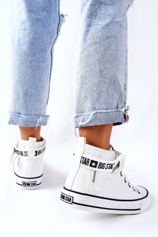 sapatos de lazer aquecidos Big Star GG274027 cor branca