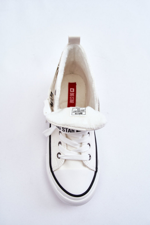 sapatos de lazer aquecidos Big Star GG274027 cor branca