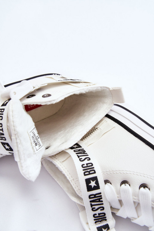 sapatos de lazer aquecidos Big Star GG274027 cor branca