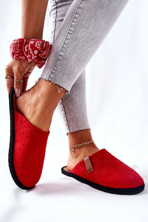 Chinelos caseiros II267002 cor vermelho-marrom Chinelos caseiros II267002 cor vermelho-marrom