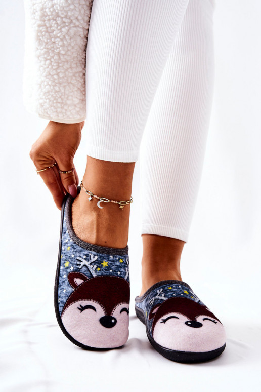 Chinelos aquecidos cor azul Taffy Chinelos aquecidos cor azul Taffy