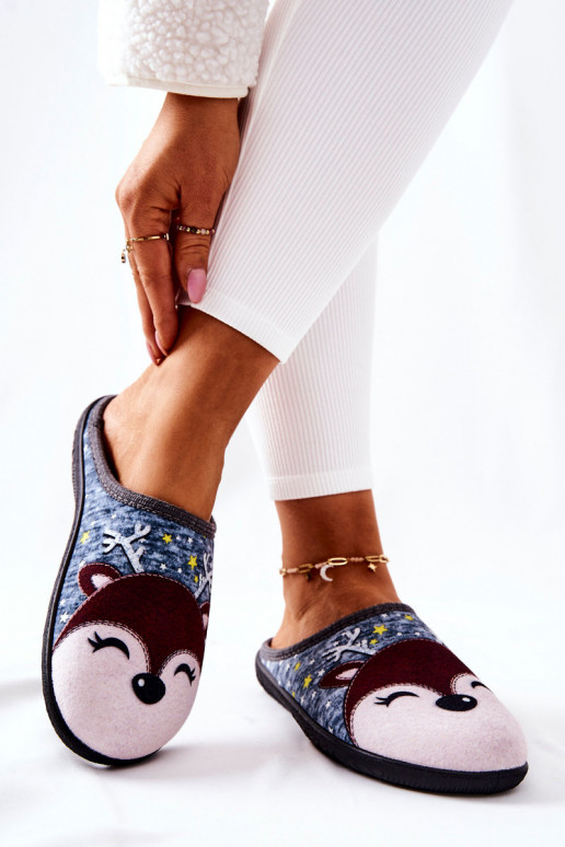 Chinelos aquecidos cor azul Taffy Chinelos aquecidos cor azul Taffy