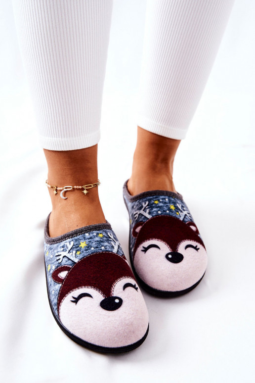 Chinelos aquecidos cor azul Taffy Chinelos aquecidos cor azul Taffy