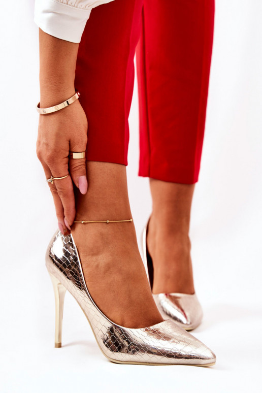 Tissoria salto alto com estampa de cobra Tissoria salto alto com estampa de cobra